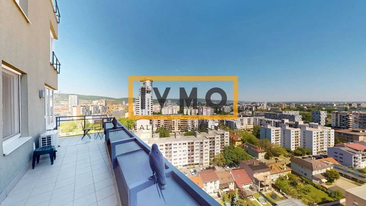 2i byt 75m plus TERASA 16m + loggia 3,5m, projekt UNIVERSO, 1x GAR. PARKING v cene, 16/21p., KLÍMA, širšie centrum, ul.Ružová dolina, ihneď voľný, TOP