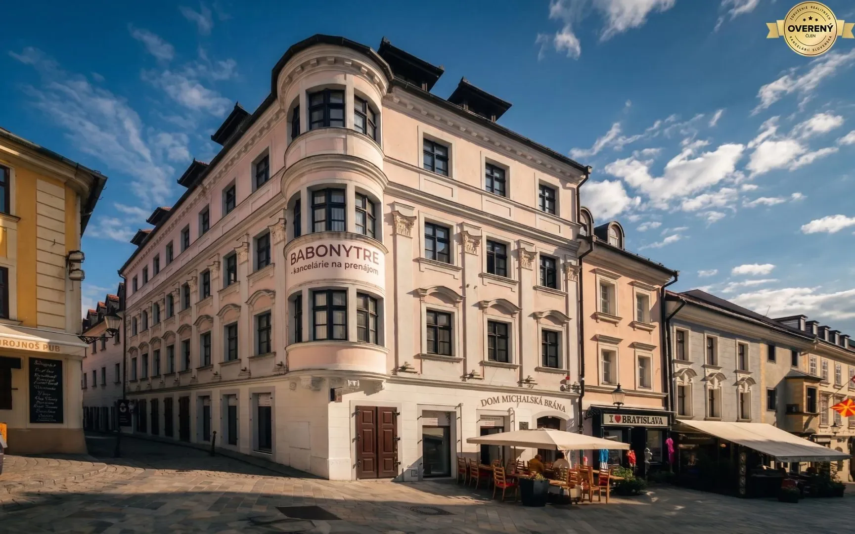 Babony TRE I PRENÁJOM I KANCELÁRIE, OBCHODNÉ PRIESTORY | MICHALSKÁ 18