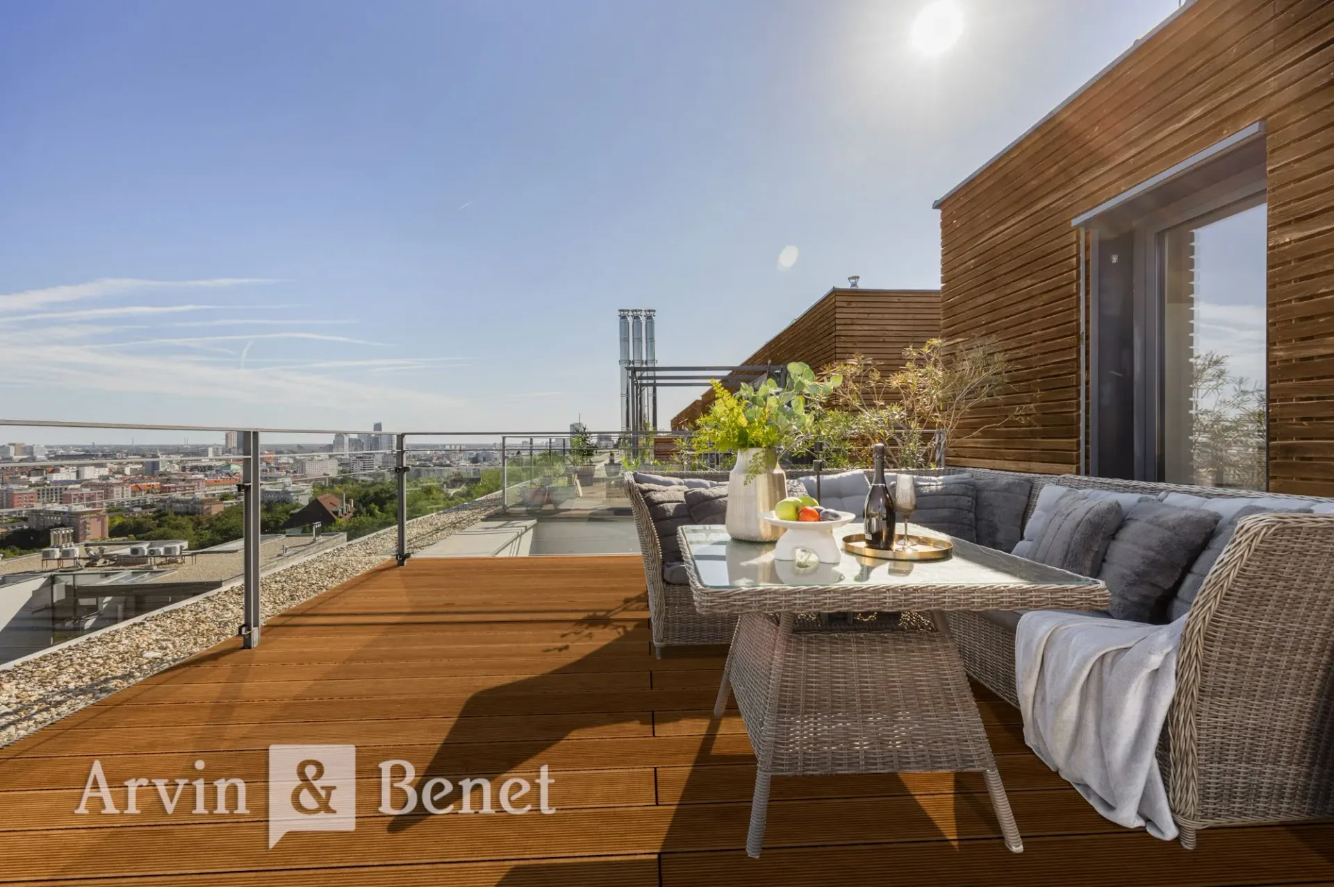 Arvin & Benet | Exkluzívny byt v projekte Zlatá Noha s panoramatickou terasou