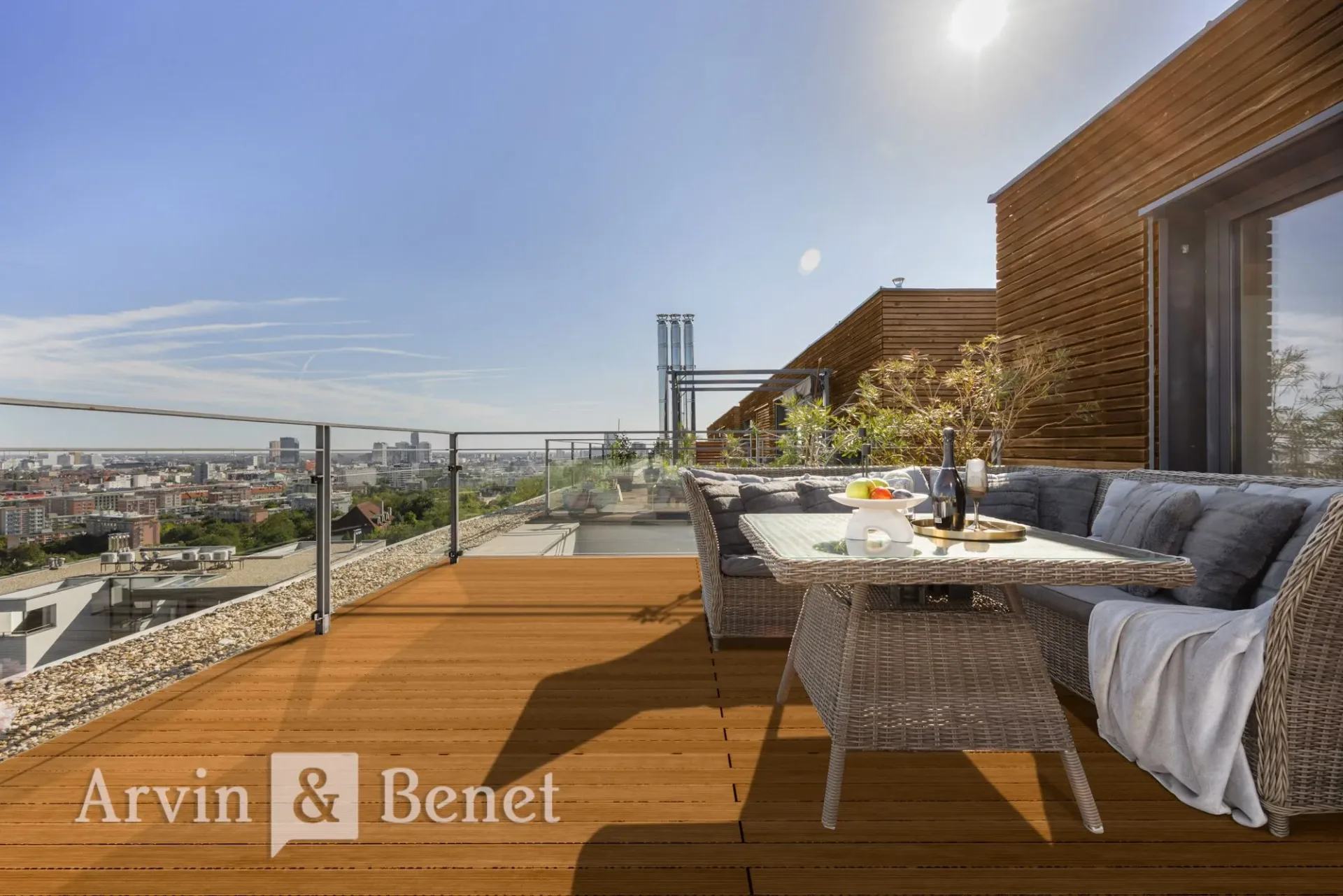 Arvin & Benet | Exkluzívny byt v projekte Zlatá Noha s panoramatickou terasou